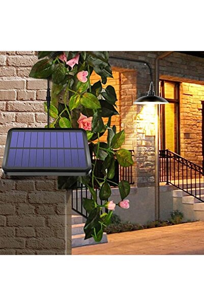 NO BRAND SET DE 2x LUSTRĂ SUSPENDATĂ CU LĂMPI SOLARE LED, SENSOR, TELECOMANDĂ...