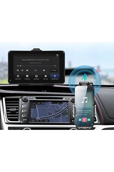 NO BRAND MONITOR FĂRĂ FIR ANDROID AUTO CARPLAY NAVIGAȚIE 7 INCH BLUETOOTH AUX