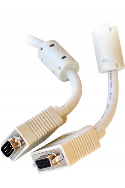 NO BRAND cablu D-Sub cu 15 pini SVGA, prelungitor de 15 m pentru monitor, muf...