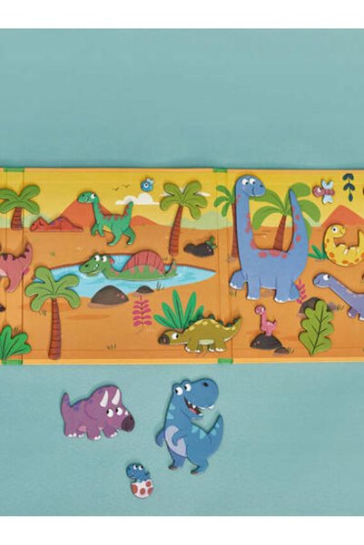 NO BRAND Janod puzzle magnetic Dinozauri Magneti'stories tablă extensibilă