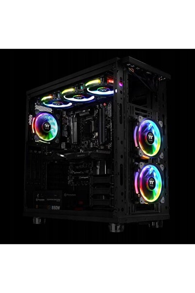 THERMALTAKE Riing 12 RGB Plus TT Ediție Premium Pachet de 3 (3x120mm, 500-150...