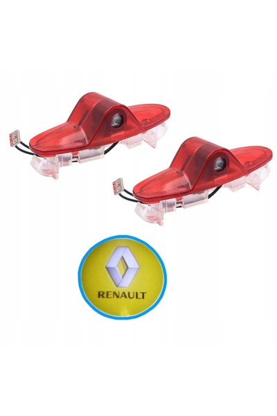 ME PREMIUM 2x LUMINI DE PROIECTIE LOGO LED RENAULT LAGUNA ESPACE TALISMAN KOL...