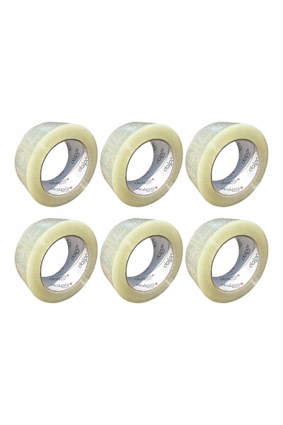 NO BRAND Bandă adezivă transparentă lată Dalpo 48 mm lungime 110 m 1 buc.