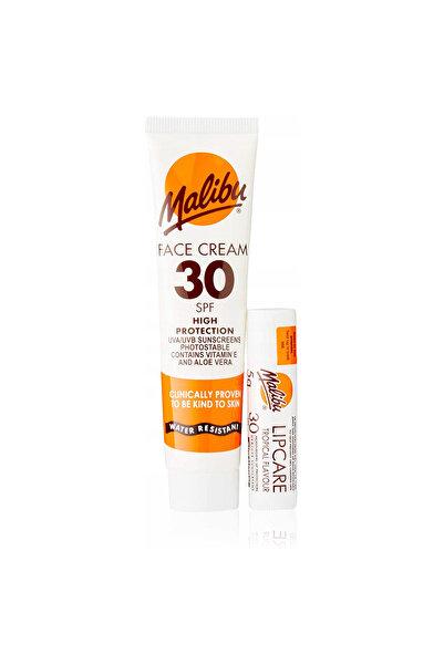 NO BRAND Kit de călătorie: Cremă de față cu protecție solară SPF30 + Balsam d...