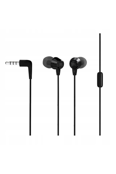 JBL Căști cu fir T50HI, jack de 3.5mm, intraauriculare, cu microfon, negre