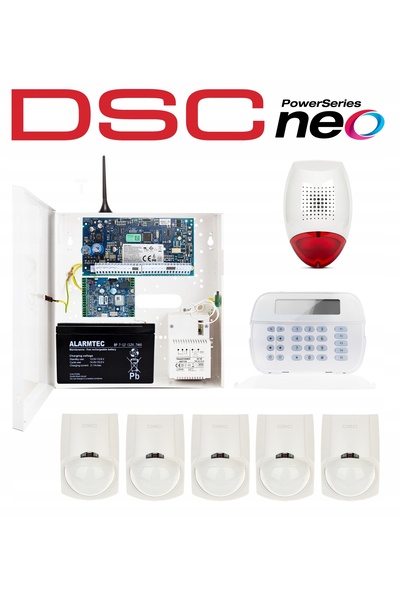 DSC KIT SISTEM DE ALARMĂ GSM LTE 5 SENZORI DE MIȘCARE BOSCH PENTRU CASĂ, MAGA...
