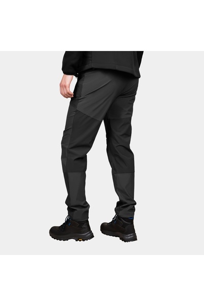 Alpinus Pantaloni de trekking bărbați DWR negri DEKAN L