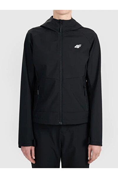 4F Jachetă softshell antivânt pentru femei 4FWSS26TSOFF546 negru mărimea L