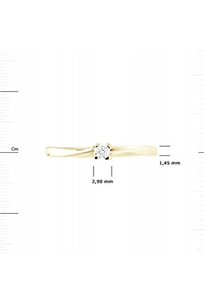 NO BRAND Inel 50 (15,9) Diamante 0,04 ct Aur de 18 carate