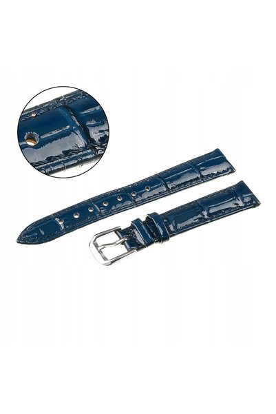 PACIFIC W75 - Albastru marin - 12mm - Curea de ceas din piele