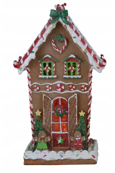 NO BRAND DOMEK FIGURKA FIGURINĂ DE CRĂCIUN DIN TURTĂ MÂRITĂ PENTRU CADOU L