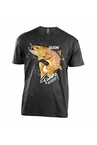 NO BRAND TRICOU JAXON NEGRU FISH MĂRIMEA S