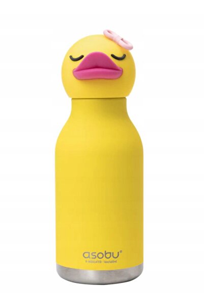 NO BRAND Sticlă termică pentru copii Asobu Bestie Bottle 0,46 l - ducky