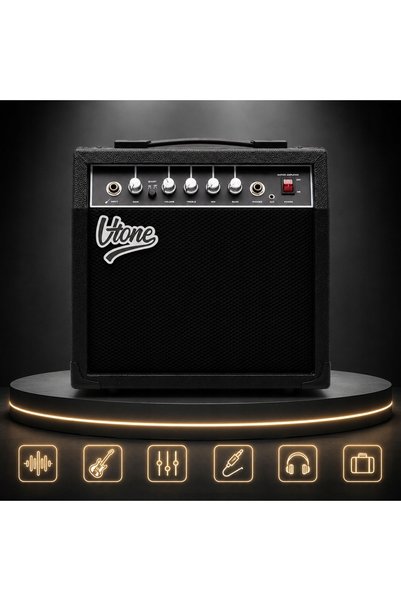 NO BRAND Amplificator combo pentru chitară electrică 40W Piecyk Negru