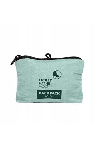 NO BRAND Rucsac pliabil Ticket To The Moon Mini Rucsac 15 l - gri închis / mentă