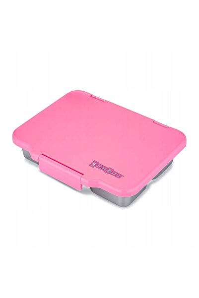 NO BRAND Cutie de prânz cu 4 compartimente Yumbox Pret cu tavă din oțel - roz...