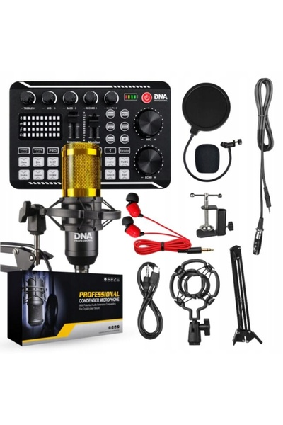 NO BRAND Kit de streaming, mixer, microfon, echipament de înregistrare audio,...