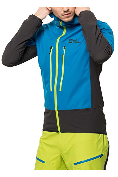 Jack Wolfskin Geacă bărbătească subțire, antivânt, termică, pentru trekking ș...