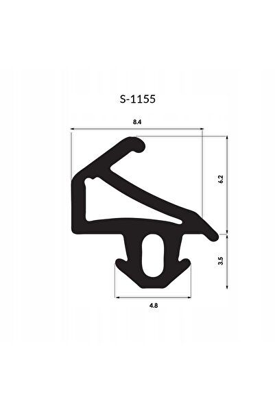 NO BRAND Bandă de etanșare pentru ferestre PVC flexibil negru PLUS-TEC S-1155...