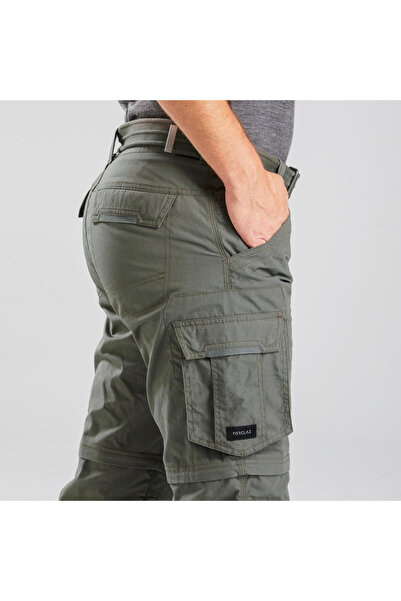 NO BRAND Pantaloni de trekking modulari pentru bărbați Forclaz Travel 100
