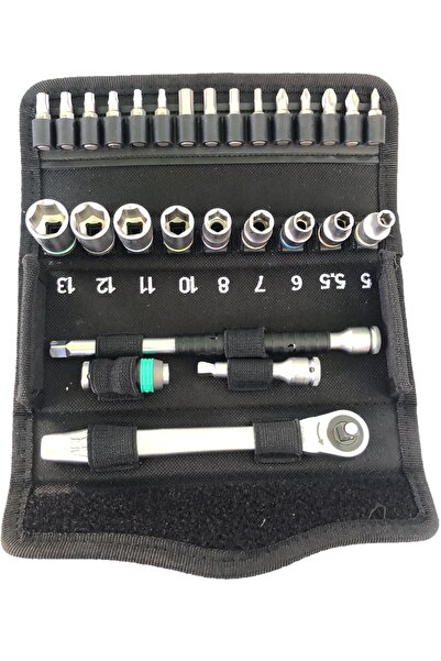 wera Set de chei cu clichet Cyclops metalice 1/4'' 28 piese