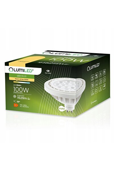 NO BRAND 10x GU10 ES111 15W = 100W 1521lm 3000K Cald 38 Becuri LED °   LUMILED