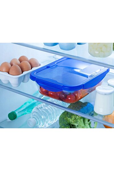 Pyrex Recipient de sticlă etanș, termorezistent, cu capac, 0.8L, 20x15cm