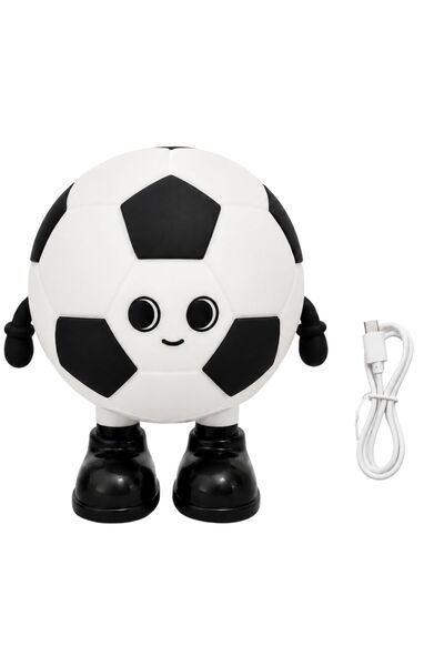 NO BRAND Lampă de veghe LED în formă de minge de fotbal, din silicon, pentru ...