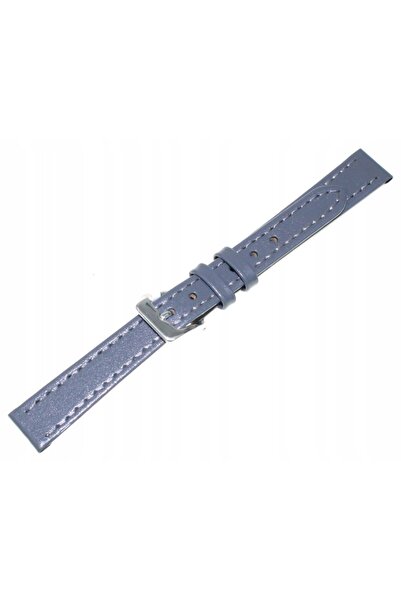 NO BRAND Curea de ceas din piele gri 12 mm JVD R18214