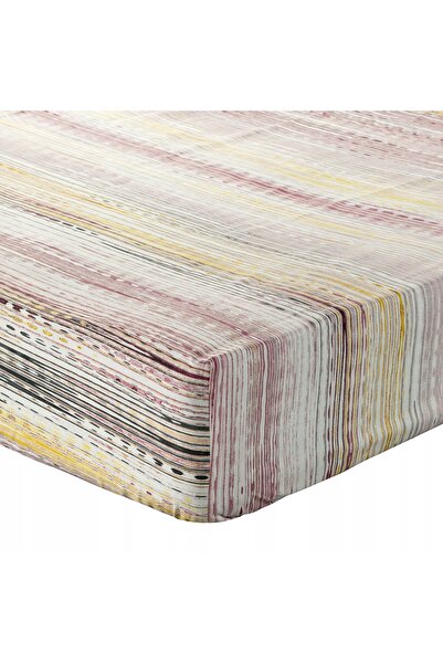 NO BRAND Cearșaf cu elastic PRINT 1 140 x 200 x 30 cm, violet