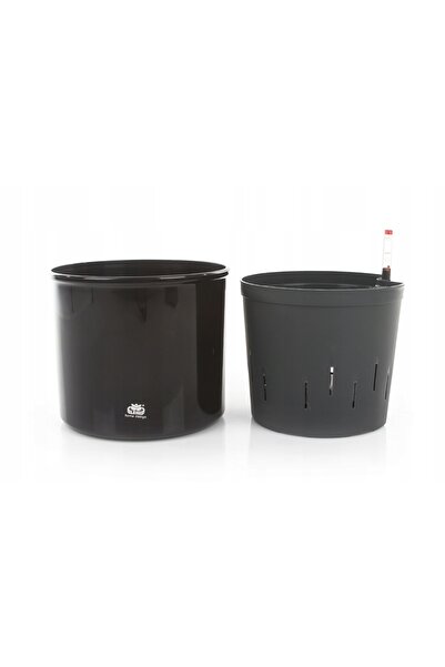 NO BRAND Set hidroponic cu ghiveci negru mare Corona 22/19, sistem hidroponic...