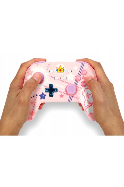 NO BRAND PowerA SWITCH Pad fără fir Enhanced Princess Peach Plaid