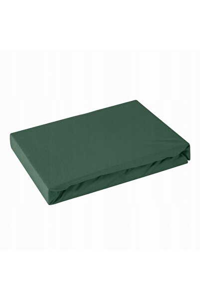 NO BRAND Cearșaf cu elastic din jerseu D91 120 X 200 X 25 CM Verde butelie