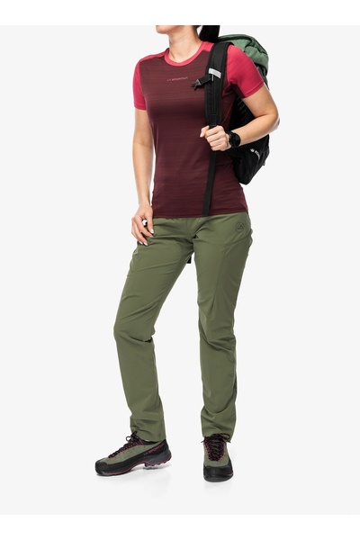 La Sportiva Tricou cu uscare rapidă de damă Sunfire - redwood/azal S