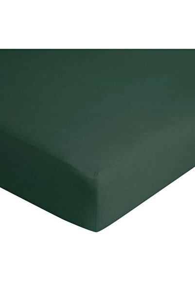 NO BRAND Cearșaf de pat cu elastic jerseu D91 180X200 CM, H.30 CM verde-bordea