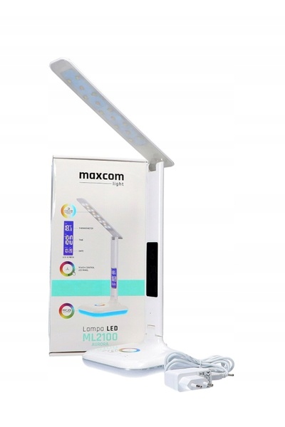 MAXCOM Lampă de birou Aurora albă, putere de până la 7 W