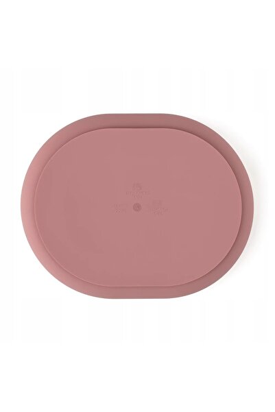 NO BRAND PETITE&MARS Farfurie din silicon cu compartimente și ventuză / Roz p...