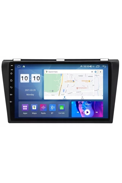 NO BRAND RADIO NAVIGAȚIE GPS ANDROID BT MAZDA 3 2004-2009 6GB 128GB USB MODEM...