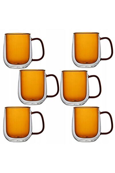 NO BRAND MG Home Pahare pentru cafea și ceai 300 ml 6 bucăți