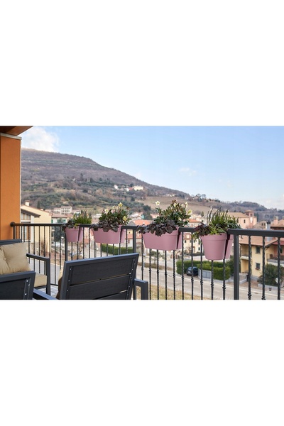 NO BRAND Ghiveci italian alb, alungit, pentru balcon, BE-UP 50x33/23, ghiveci...