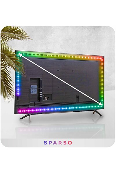 NO BRAND Bandă LED USB pentru TV RGB 4M LED-uri pentru iluminare de fundal TV...
