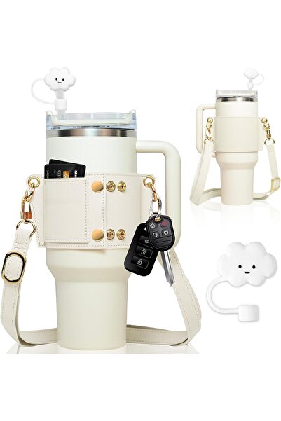 NALACAL Water Bottle Holder - Carrier Strap for Stanley 40 oz & 30 oz Tumbler...