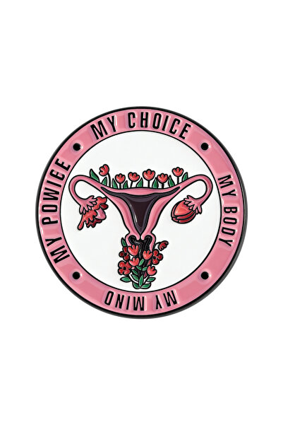 Choice26 دبابيس وبروشات المينا النسائية بتصميمات ستايل 5: قوة المرأة، قوة الف...