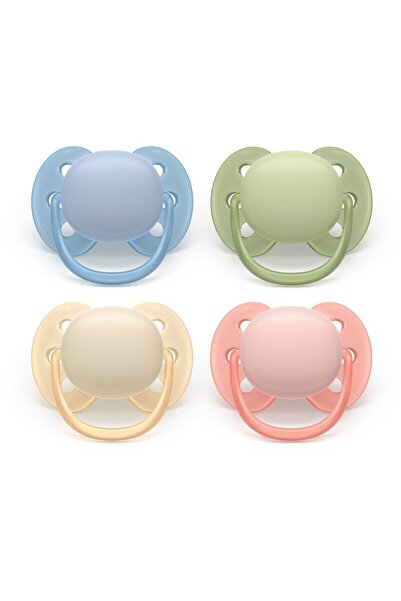 Philips Set 2 suzete bebelusi, Avent, Ultra Soft, Ortodontice, Silicon moale,...