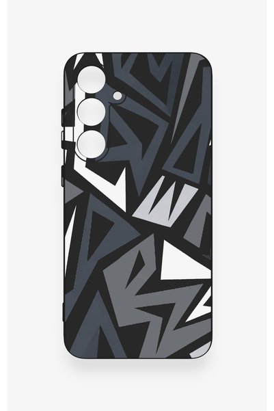 Vip Case Samsung S24Fe Compatible Geometric Block Pattern Silicone Case