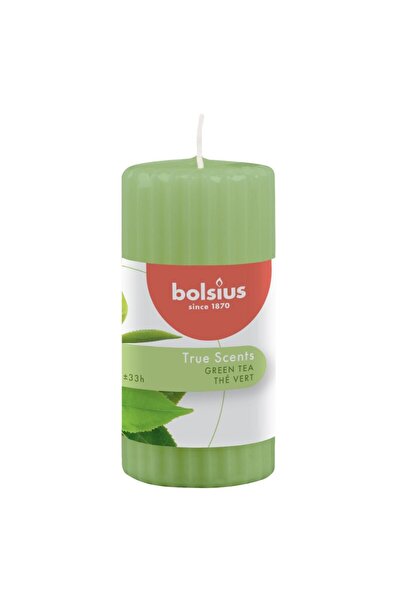 Bolsius Set 2 x Lumanare Stalp 120 x 58 mm Bolsius, Ceai Verde