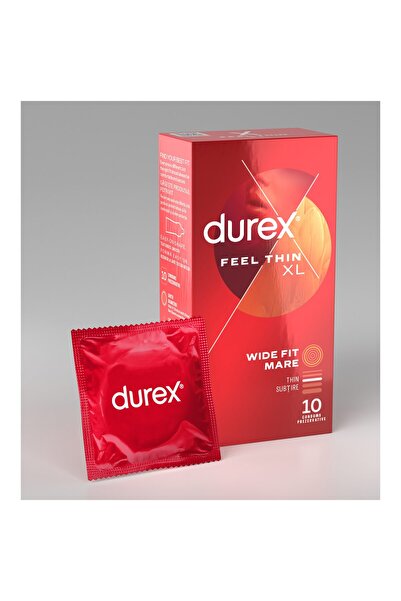 Durex Prezervative Feel Thin XL, 10 bucăți