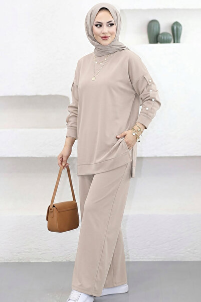 Suede Style 6352 - Set de damă elegant și confortabil, din țesătură moale tri...