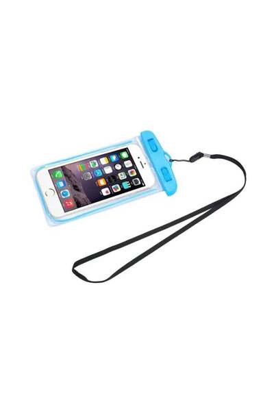 Generic Travel Swimming Waterproof Bag Case Cover For 5.5 Inch Cell Phone Blue