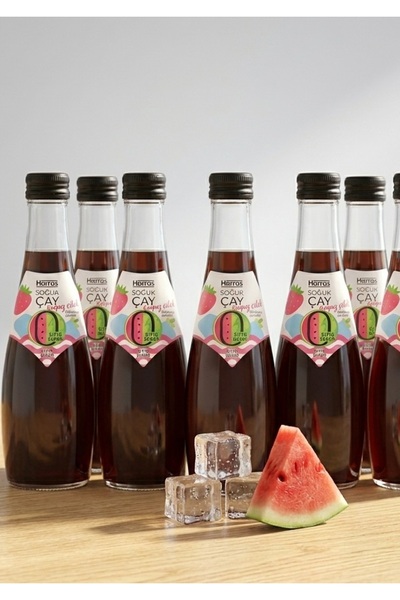 Harras Karpuz & Çilek Aromalı Soğuk Çay 200 ml x 6 Adet – Şekersiz, Kalorisiz...